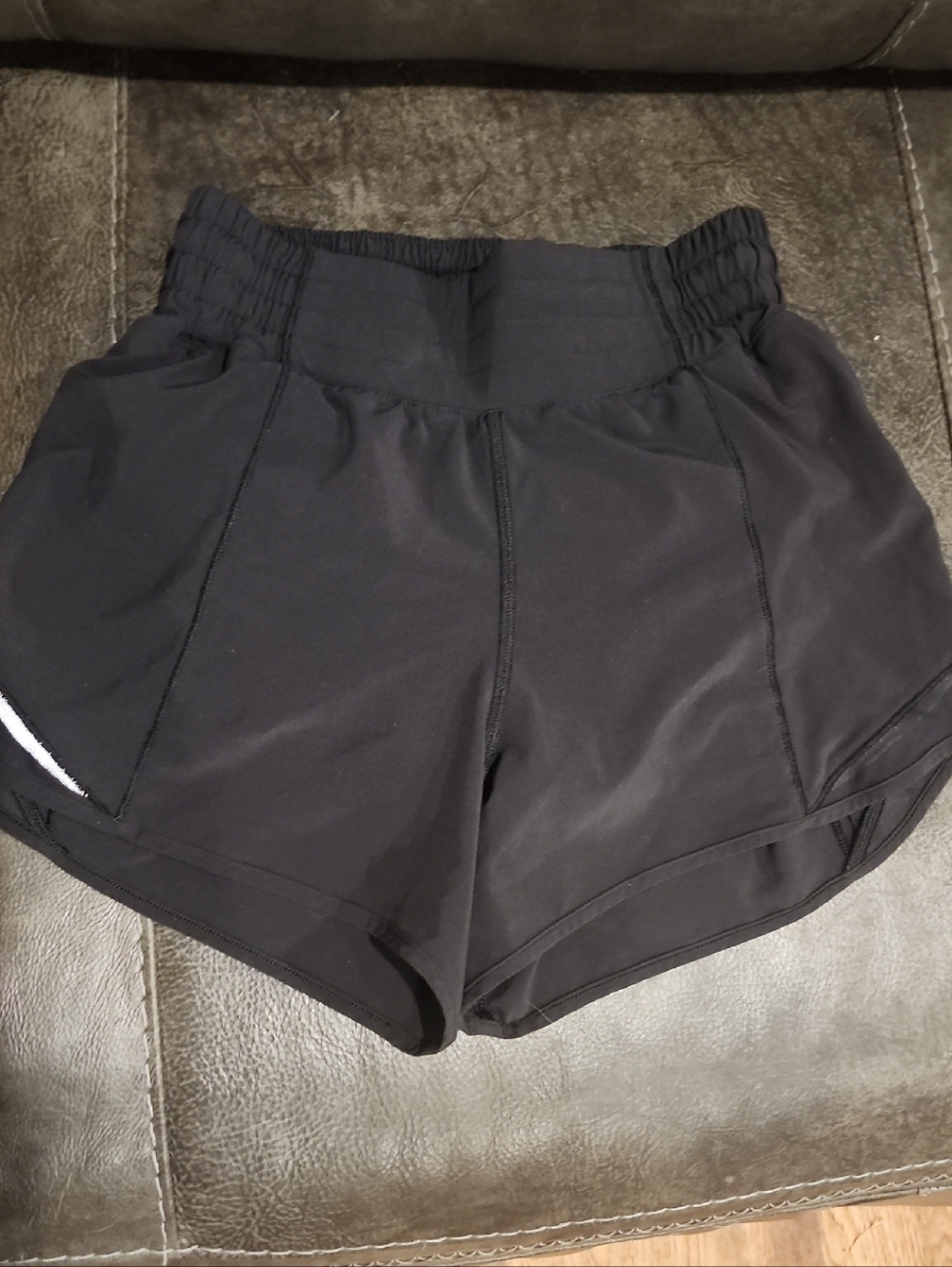 lululemon athletica Black High-Waist Running Shorts
